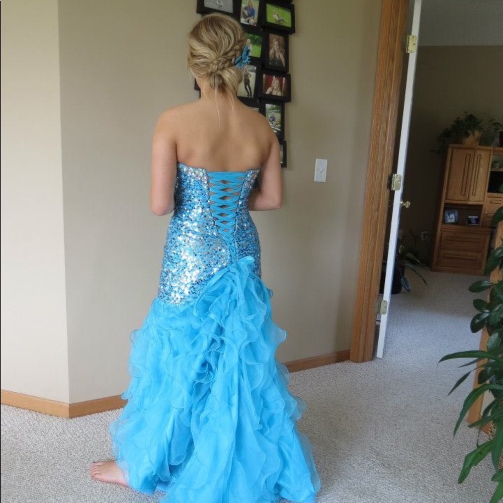 Mori Lee Mermaid Corset Prom Dress